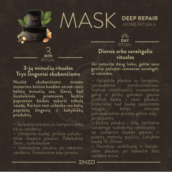 Plaukų kaukė ENZO Mask Deep Repair 100 g